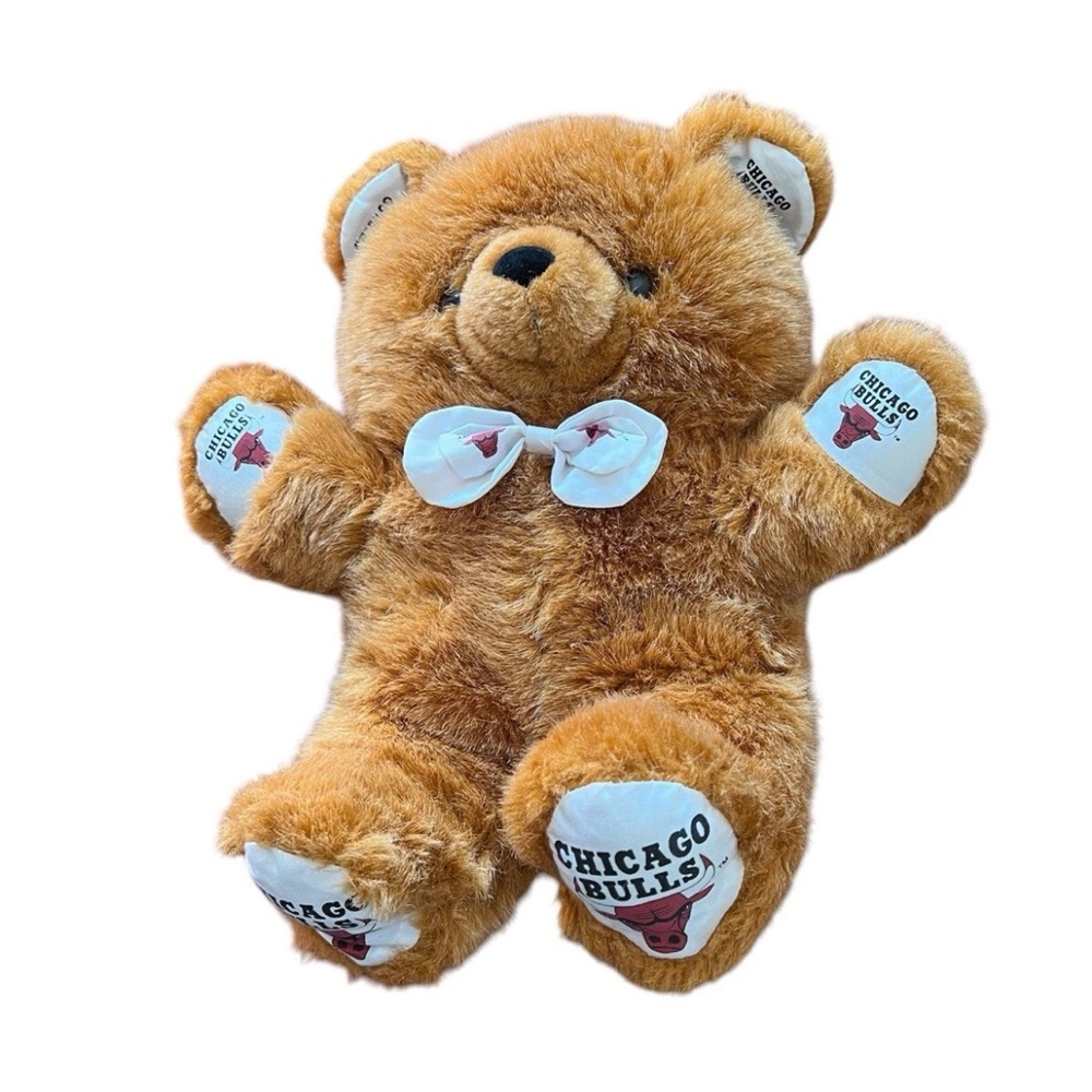 1990s NBA Chicago Bulls Reversible Teddy Bear Basketball